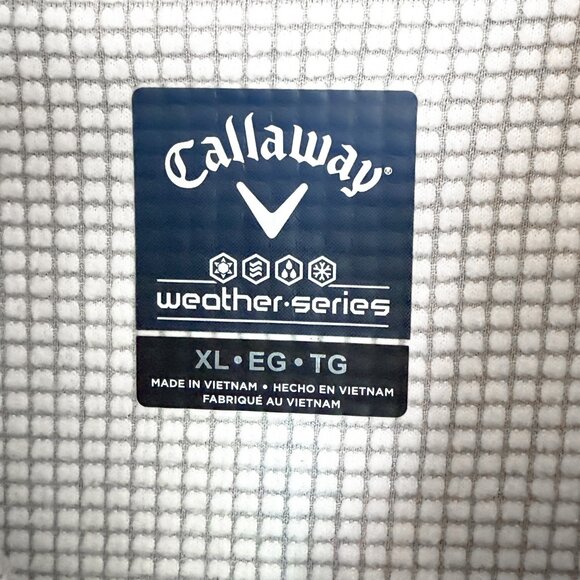 Callaway Weather Series Broadmoor Invitation  Pullover XL Gray 1/4 Zip Golf Tech - Picture 7 of 9
